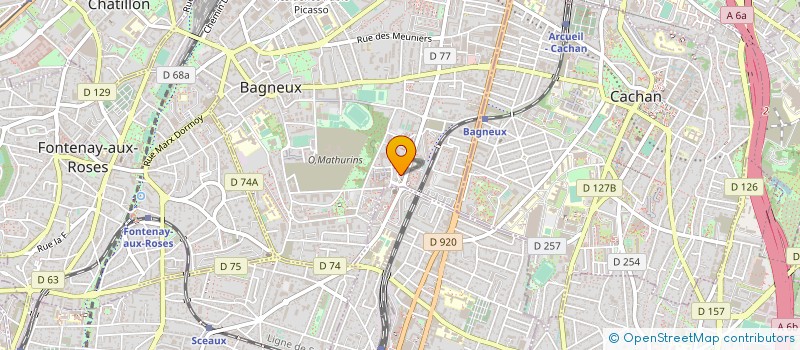 localisation de l'entreprise 838 897 494 à BAGNEUX