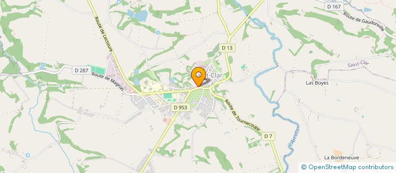 localisation de l'entreprise 838 961 225   SAINT-CLAR