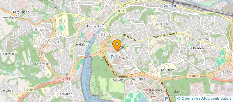 localisation de l'entreprise 839 246 337  à QUIMPER