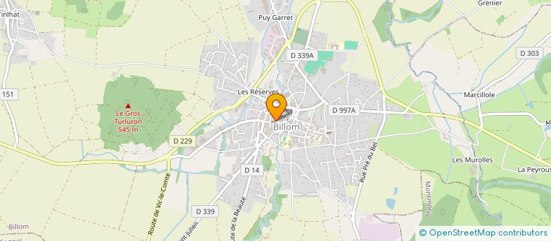 localisation de l'entreprise 839 318 318   BILLOM