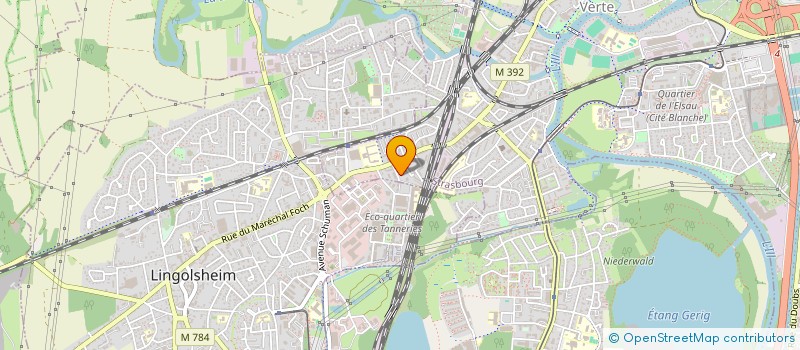 localisation de l'entreprise 839 387 628 à STRASBOURG