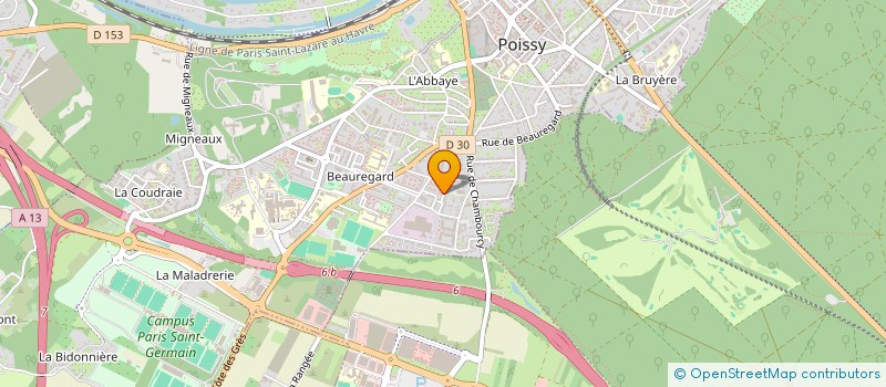 localisation de l'entreprise 839 519 204   POISSY