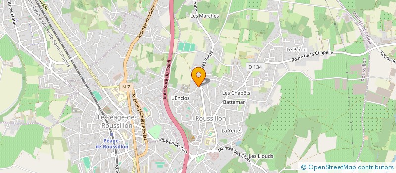 localisation de l'entreprise 839 575 024   ROUSSILLON