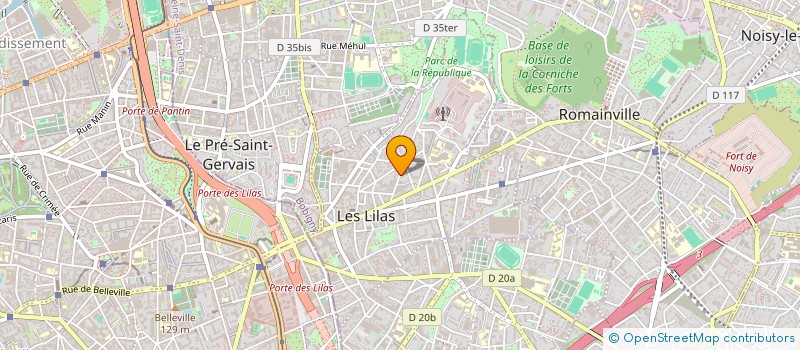 localisation de l'entreprise 839 820 875   LES LILAS