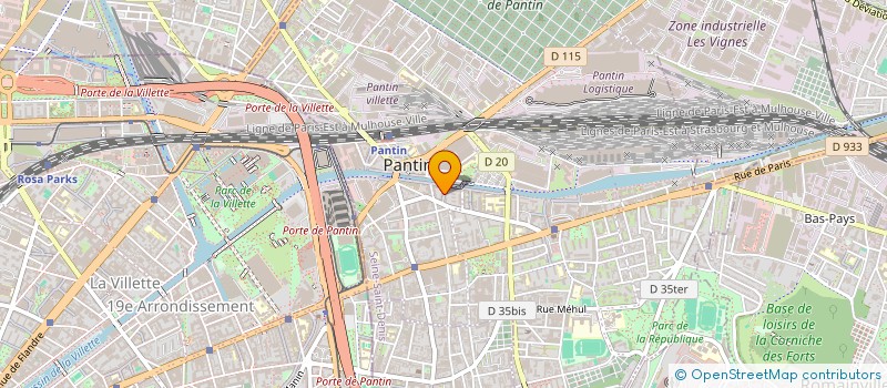 localisation de l'entreprise 839 839 156   PANTIN