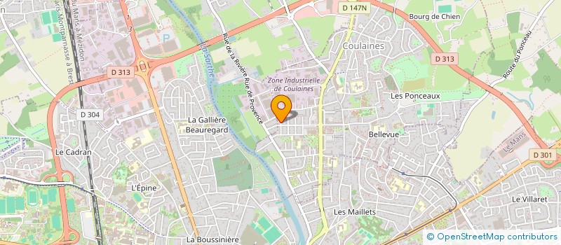 localisation de l'entreprise 839 999 570   COULAINES