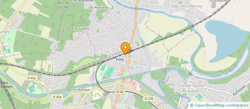localisation de l'entreprise 84 RUE DE LA GARE à ESBLY