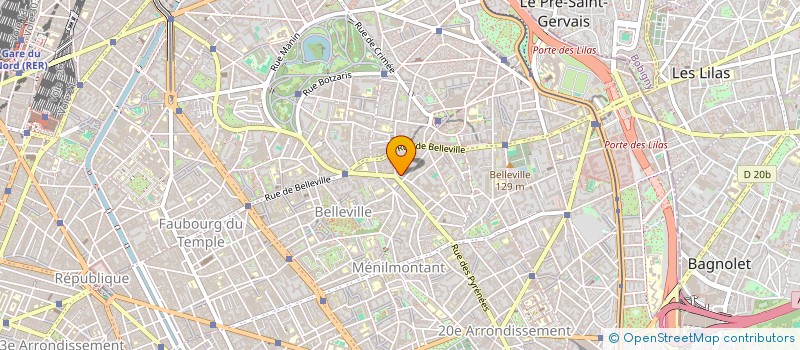 localisation de l'entreprise 84 RUE DES RIGOLES PARIS 20E  PARIS