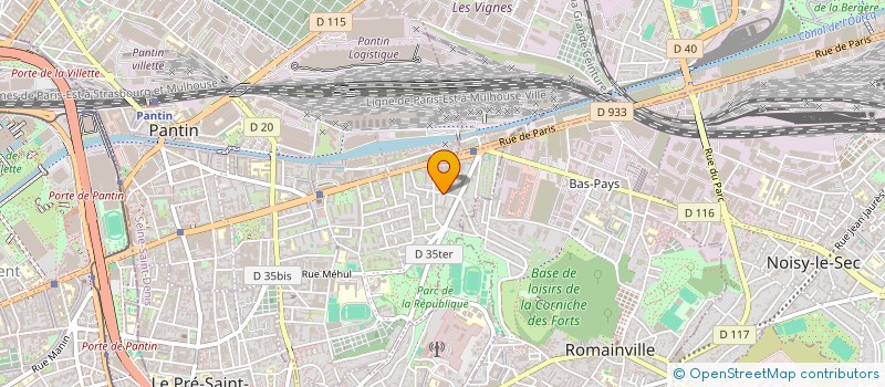 localisation de l'entreprise 840 004 873   PANTIN