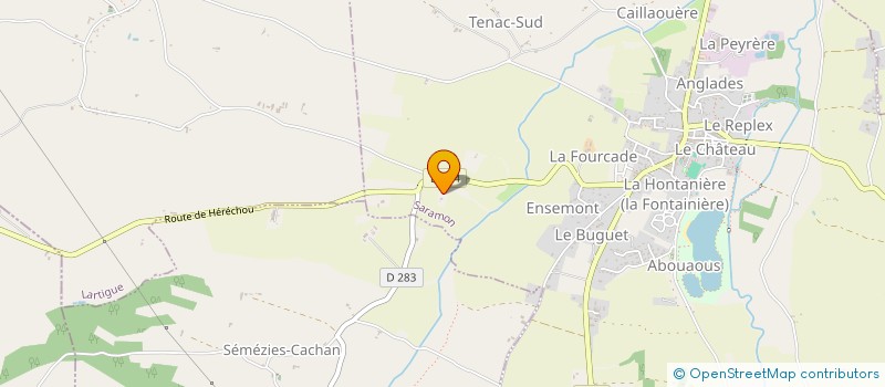 localisation de l'entreprise 840 044 879 à SARAMON