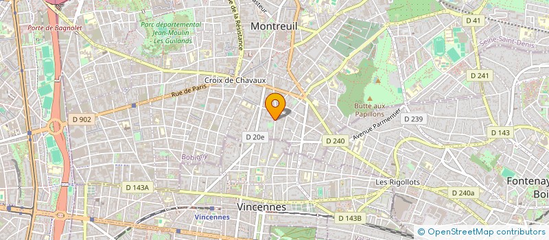 localisation de l'entreprise 840 157 739 à MONTREUIL