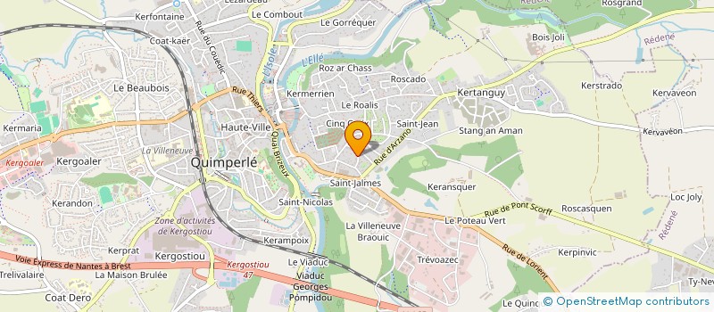 localisation de l'entreprise 840 184 899   QUIMPERLE