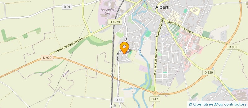 localisation de l'entreprise 840 411 250 à ALBERT