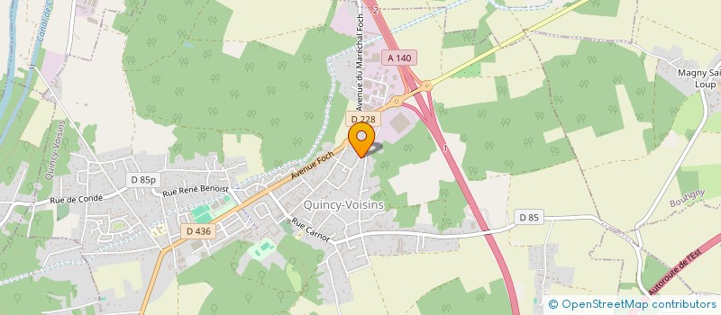 localisation de l'entreprise 840 485 411   QUINCY-VOISINS