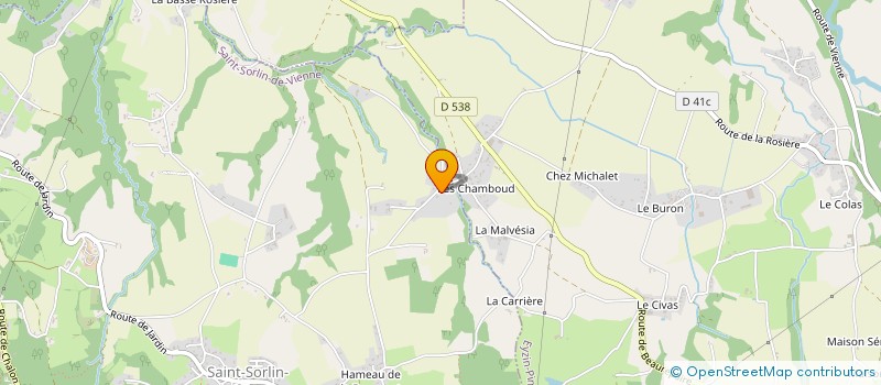 localisation de l'entreprise 840 786 404   SAINT-SORLIN-DE-VIENNE