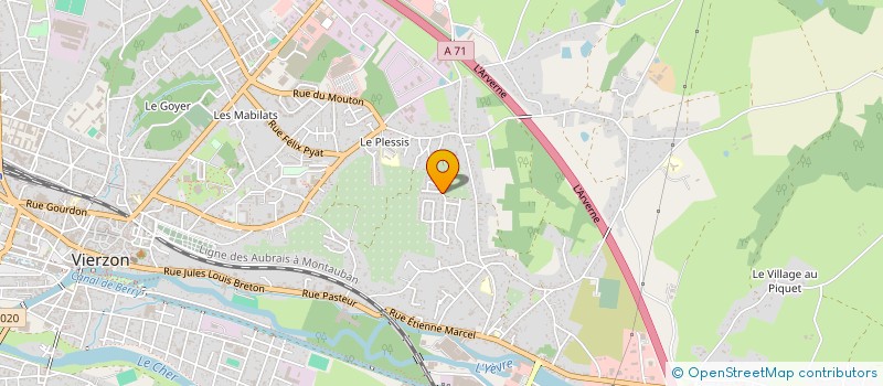 localisation de l'entreprise 841 126 584   VIERZON