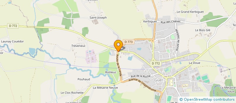 localisation de l'entreprise 841 152 317   GUER