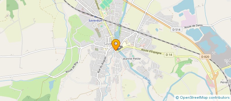 localisation de l'entreprise 841 200 371 à SAVERDUN