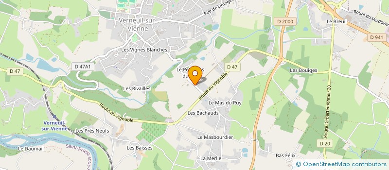 localisation de l'entreprise 841 270 697 à VERNEUIL-SUR-VIENNE