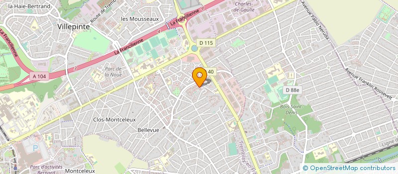 localisation de l'entreprise 841 392 731 à VILLEPINTE