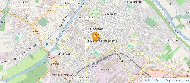 localisation de l'entreprise 841 687 502 à COGNAC