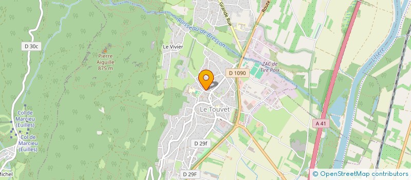 localisation de l'entreprise 841 708 928  à LE TOUVET