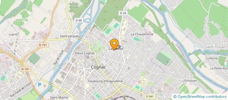 localisation de l'entreprise 841 736 341 à COGNAC