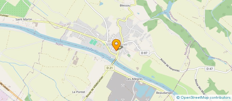 localisation de l'entreprise 841 815 061   VILLEBRUMIER