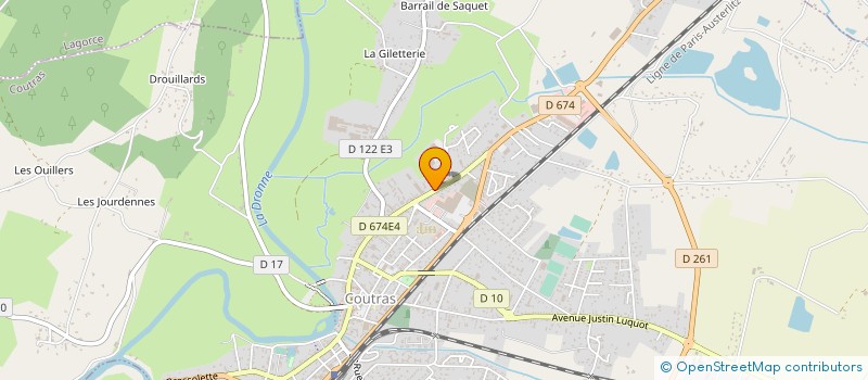 localisation de l'entreprise 842 000 176 à COUTRAS