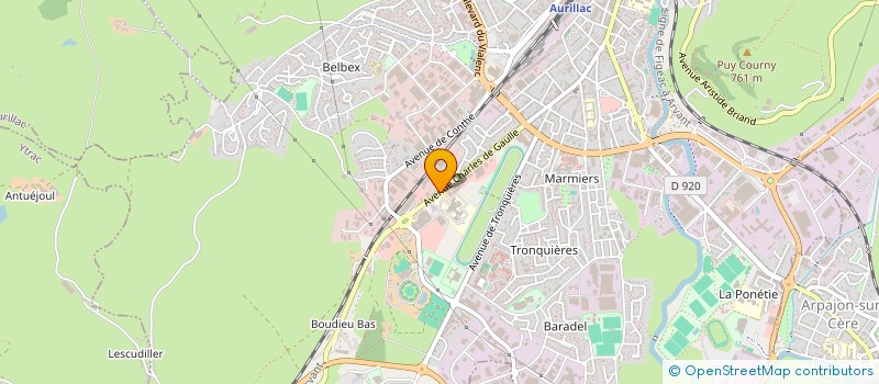 localisation de l'entreprise 842 038 606  à AURILLAC