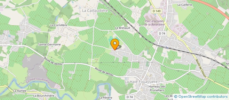 localisation de l'entreprise 842 125 296 à LA HAIE-FOUASSIERE