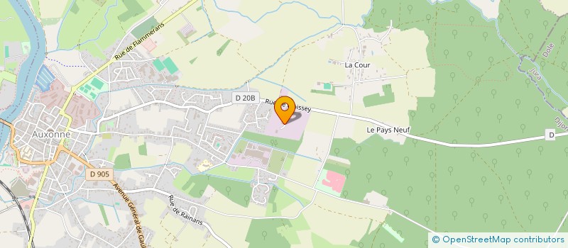 localisation de l'entreprise 842 155 277   AUXONNE