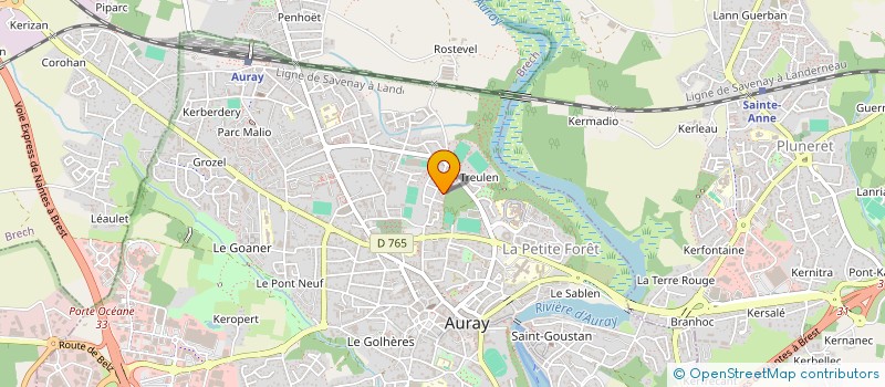 localisation de l'entreprise 842 164 410  à AURAY