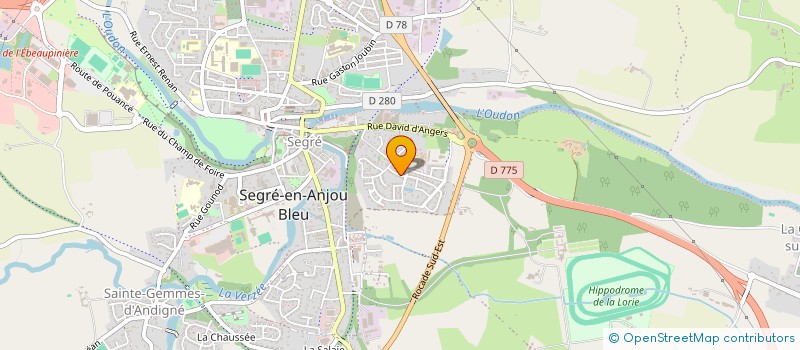 localisation de l'entreprise 842 269 854   SEGRE-EN-ANJOU BLEU