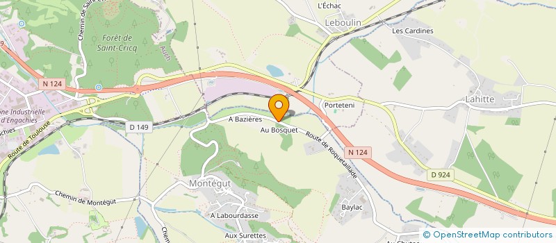 localisation de l'entreprise 842 288 797   MONTEGUT