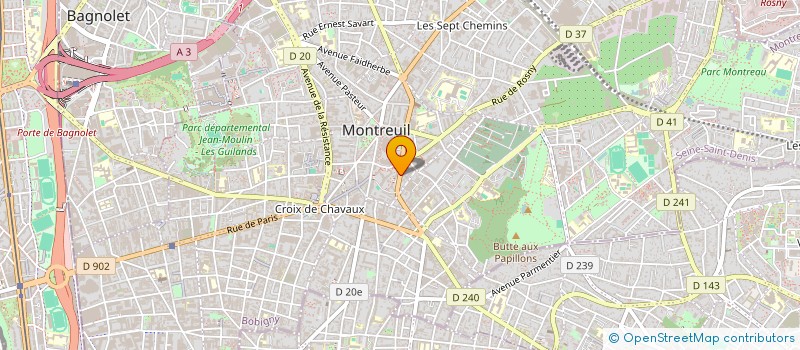 localisation de l'entreprise 842 373 631 à MONTREUIL