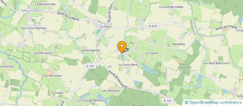 localisation de l'entreprise 842 380 537   MENETREUIL