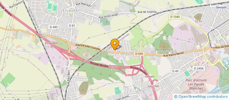 localisation de l'entreprise 842 435 646 à ESCAUDAIN