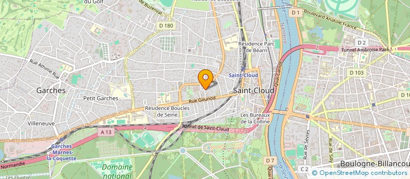 localisation de l'entreprise 842 518 227 à SAINT-CLOUD