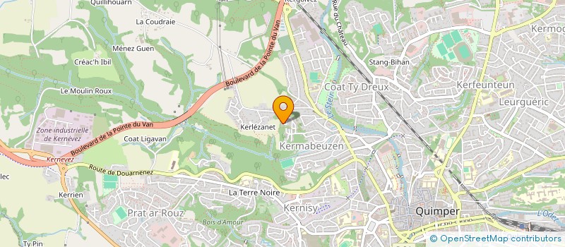 localisation de l'entreprise 842 716 128  à QUIMPER