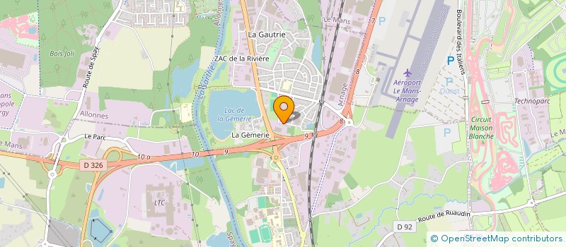 localisation de l'entreprise 842 780 272 à ARNAGE