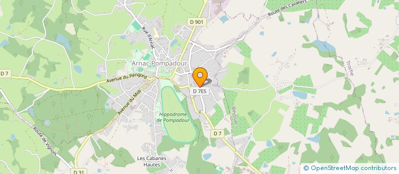 localisation de l'entreprise 842 834 889   ARNAC-POMPADOUR