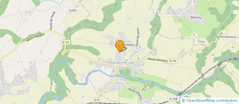 localisation de l'entreprise 842 877 086   HAUTEVILLE-SUR-FIER