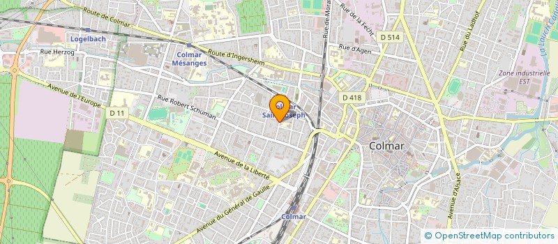 localisation de l'entreprise 842 886 418   COLMAR