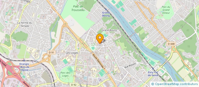 localisation de l'entreprise 842 893 448 à EVRY-COURCOURONNES