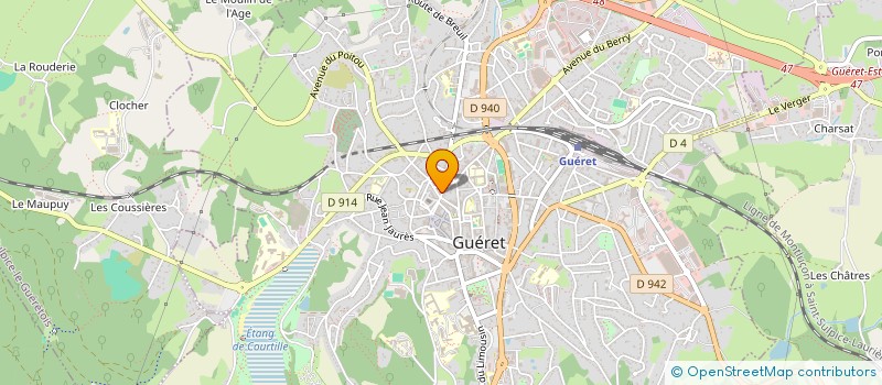 localisation de l'entreprise 843 012 733   BOURGANEUF