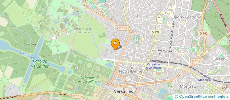 localisation de l'entreprise 843 212 721   VERSAILLES