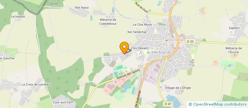 localisation de l'entreprise 843 224 361   HERBIGNAC