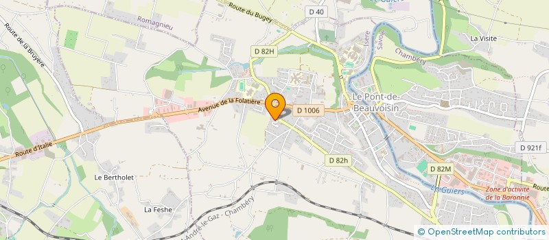 localisation de l'entreprise 843 392 762   LE PONT-DE-BEAUVOISIN