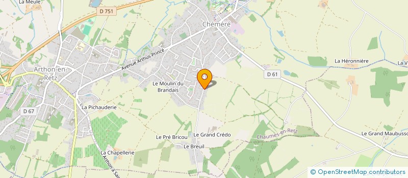 localisation de l'entreprise 843 512 849   CHAUMES-EN-RETZ